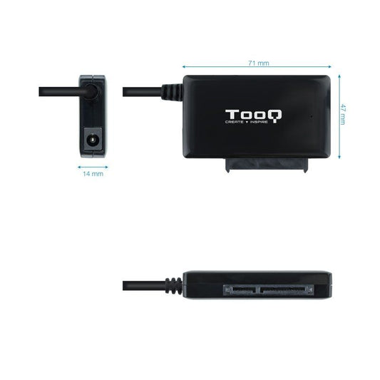 Adaptador para Discos Duros 2.5"/3.5" Tooq TQHDA-01A/ USB 3.0 Macho - SATA-0