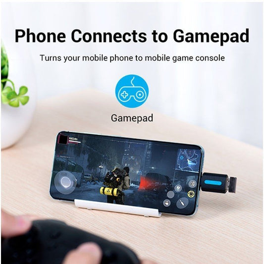 Adaptador USB 2.0 Vention CDTB0/ USB Tipo-C Macho - USB Hembra-0