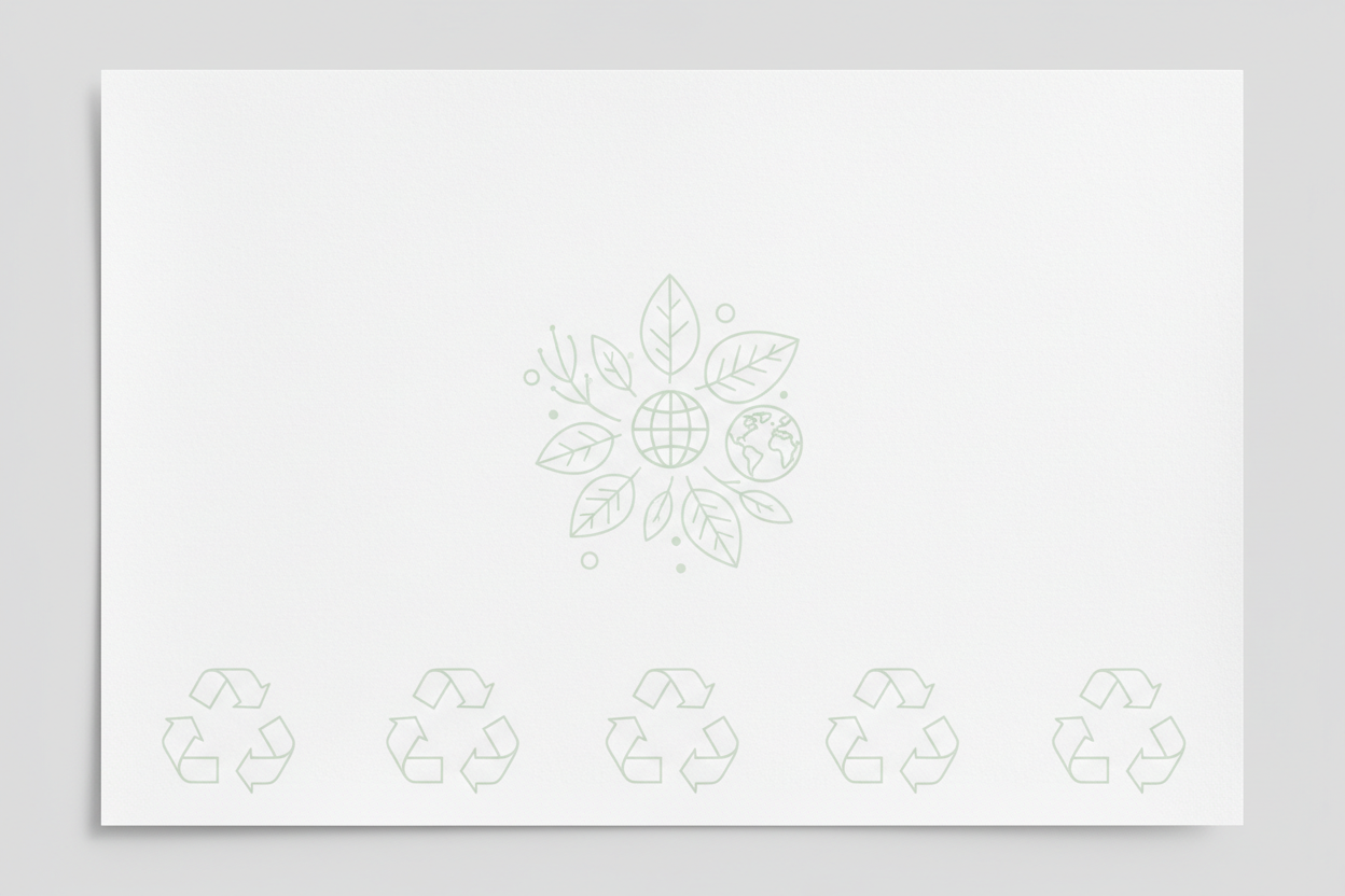 gera me uma pagina em branco com marca de agua estilo ambientalista